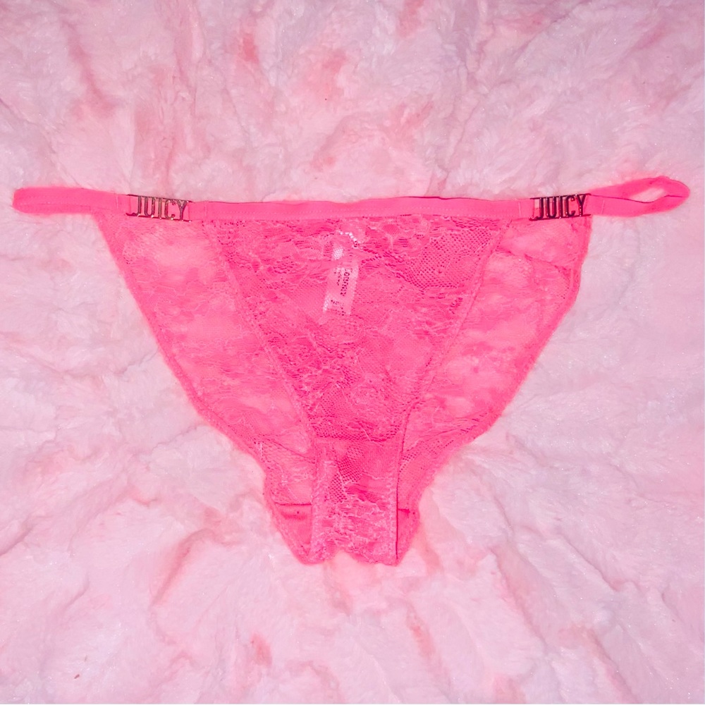 Juicy Couture Sheer Lace String Bikini Panty